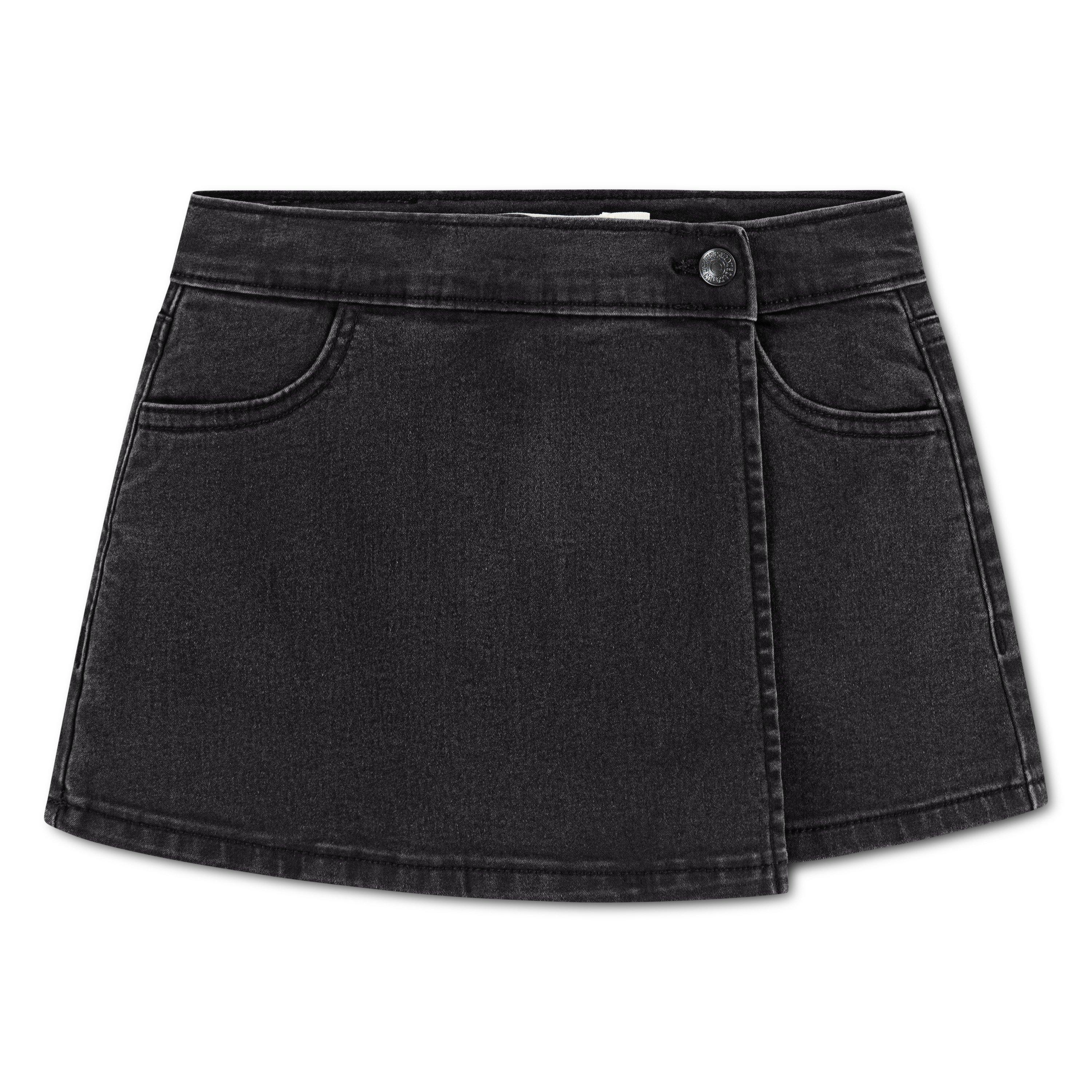 Levi's Little Girls' Denim Black Wash Skort - BLACK